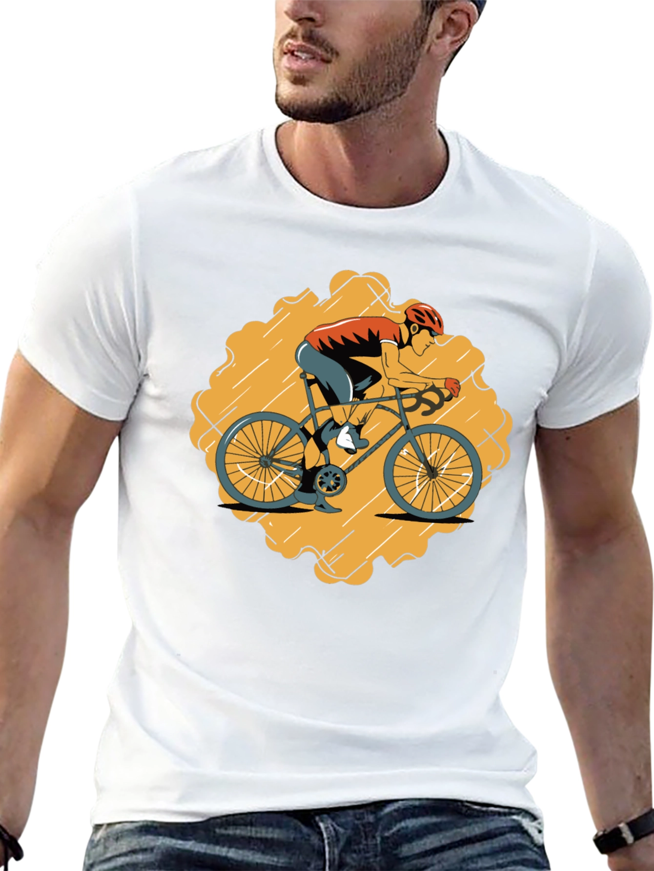 Cycling Graphic Tee - Bike Rider T-Shirt