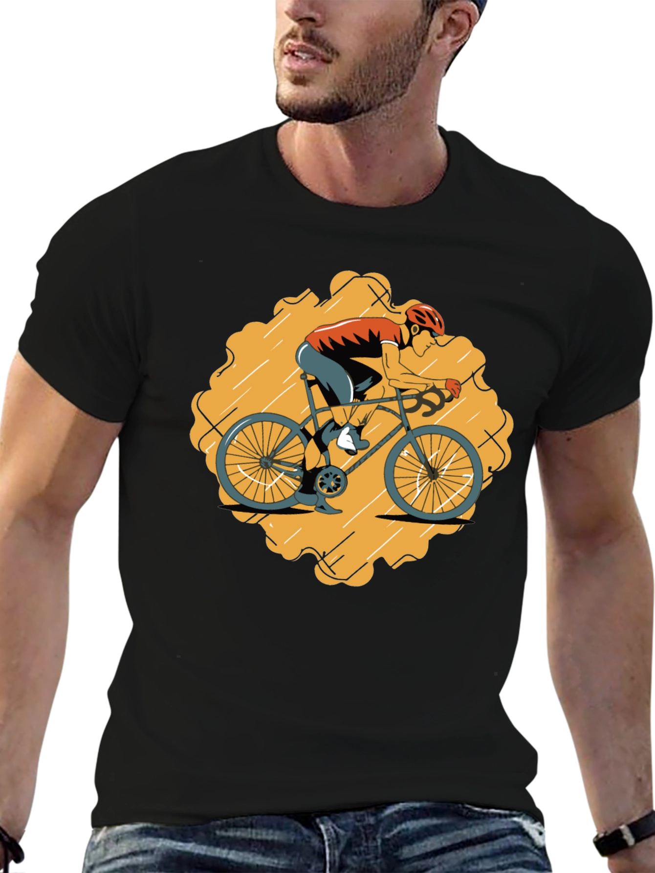 Cycling Graphic Tee - Bike Rider T-Shirt