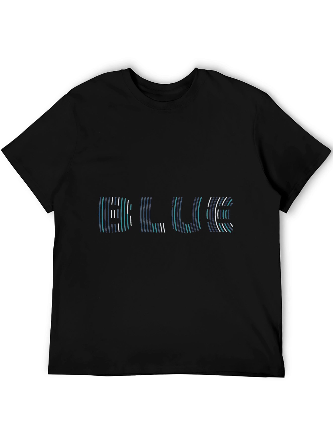 Cool Blue Graphic Tee - Black
