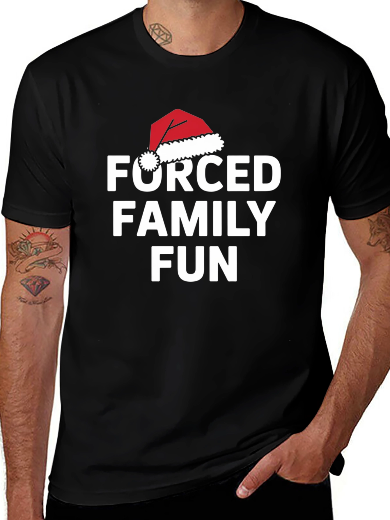 Forced Family Fun Christmas Holiday T-Shirt