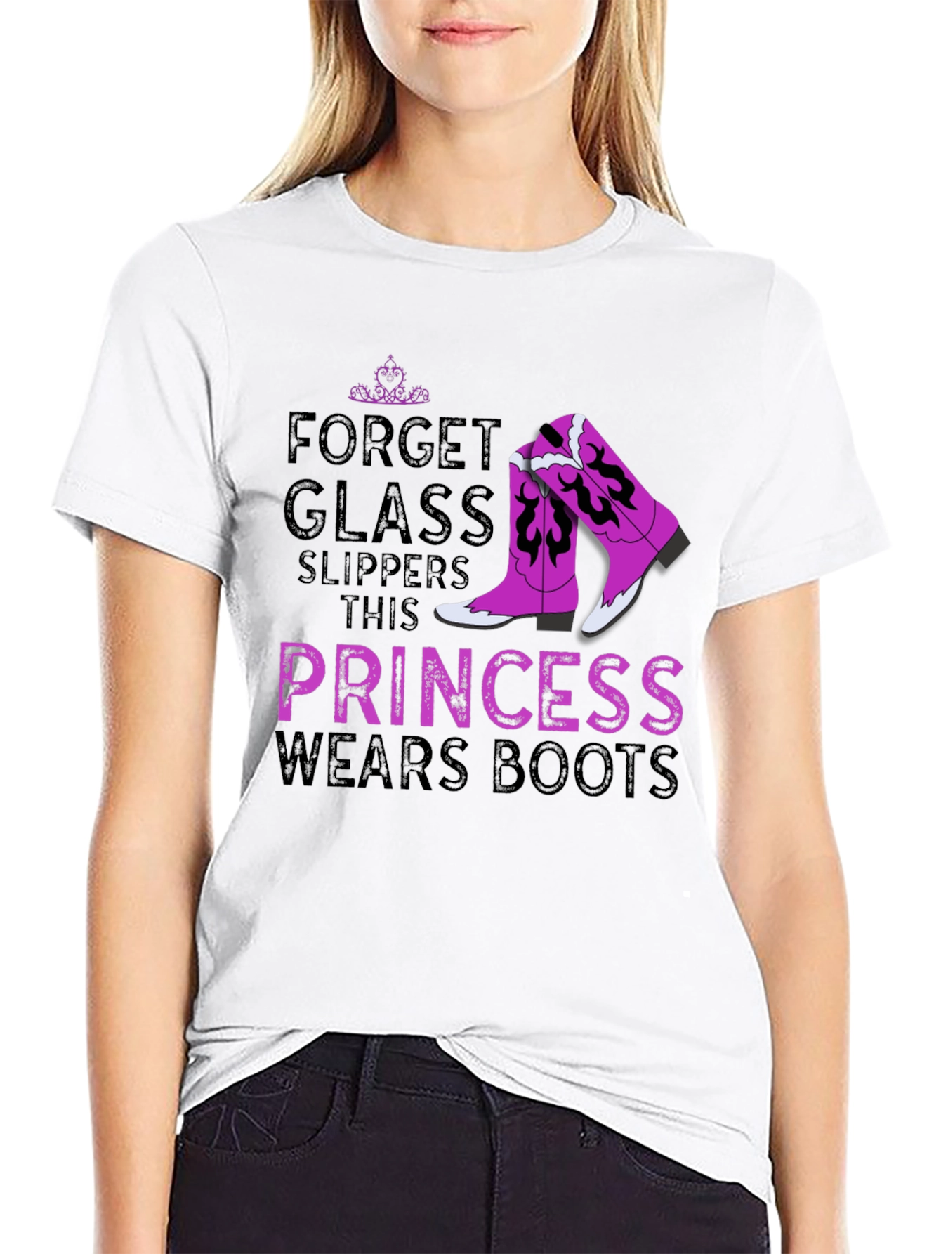 Princess Wears Boots Graphic T-Shirt