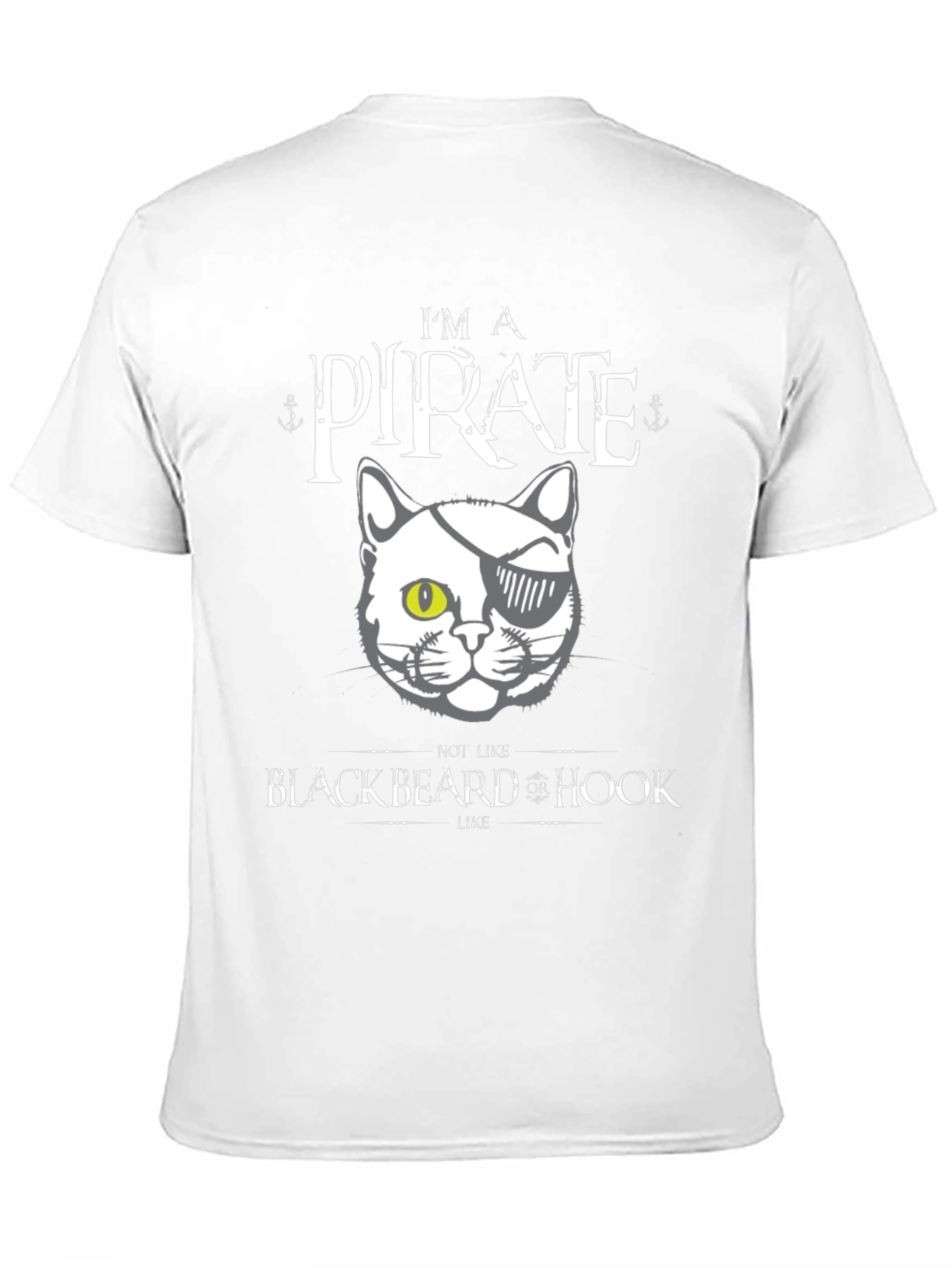 Pirate Cat T-Shirt - Funny Feline Design