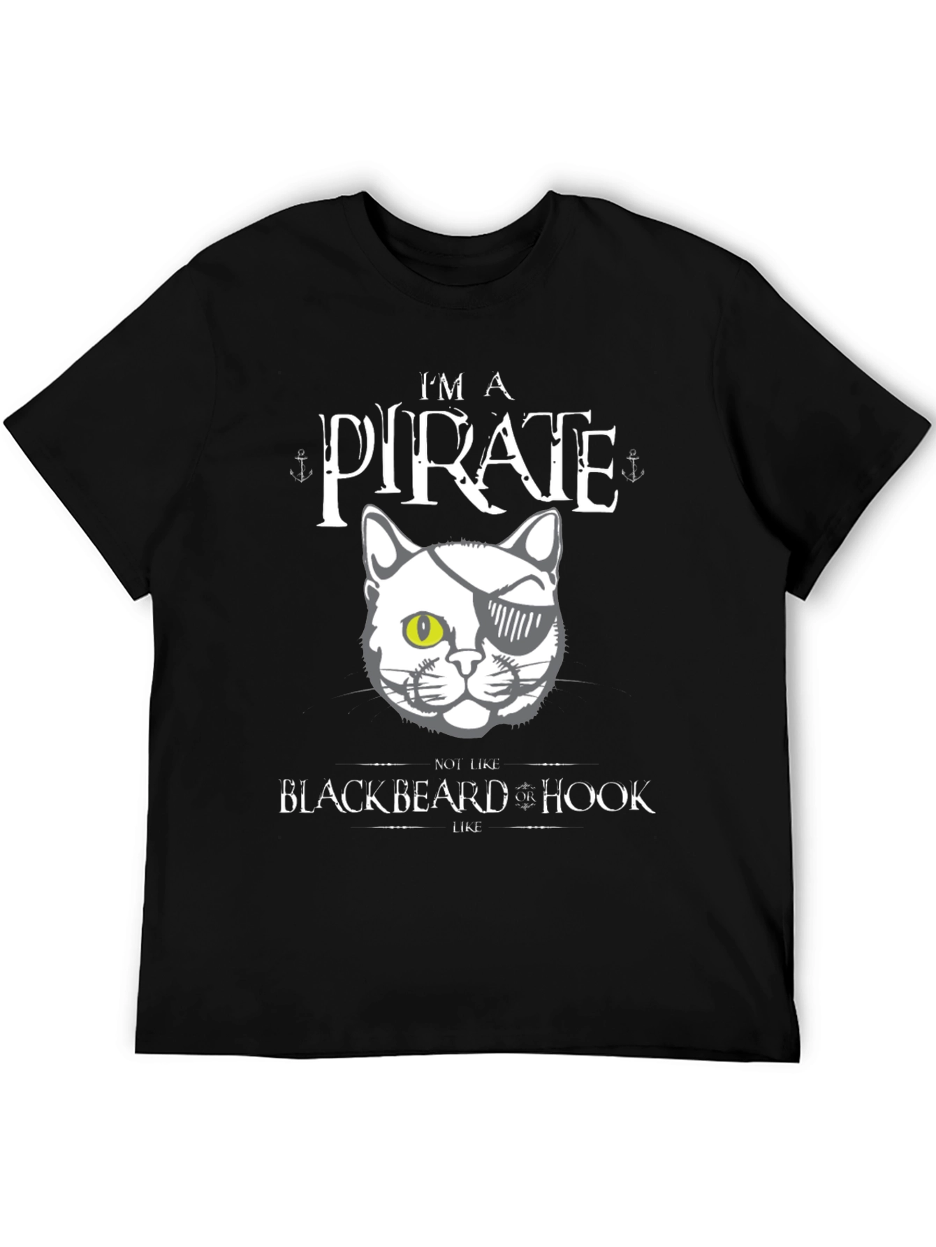 Pirate Cat T-Shirt - Funny Feline Design