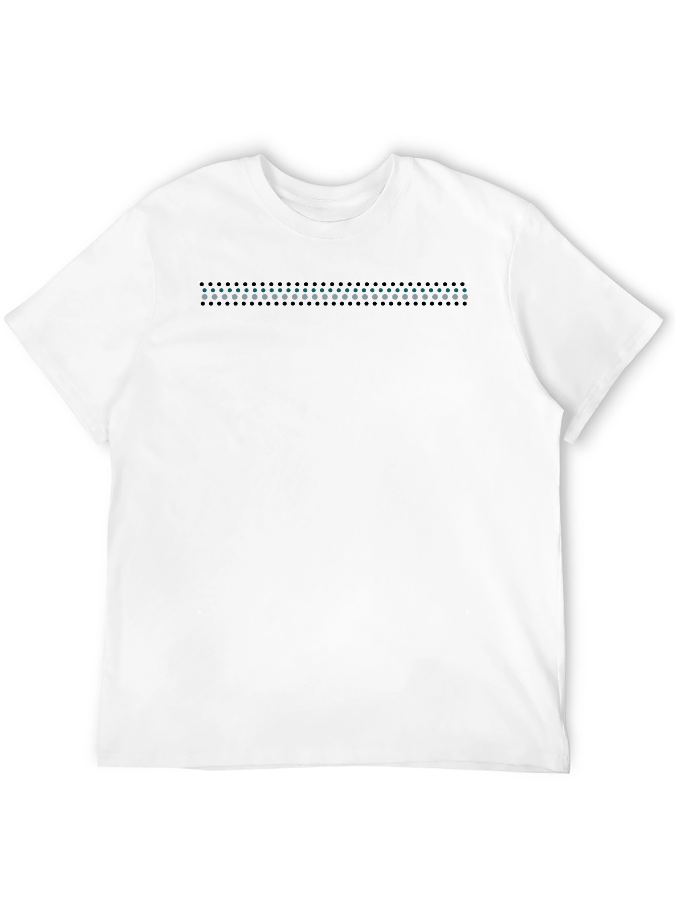 Modern Black T-Shirt with Geometric Dot Design