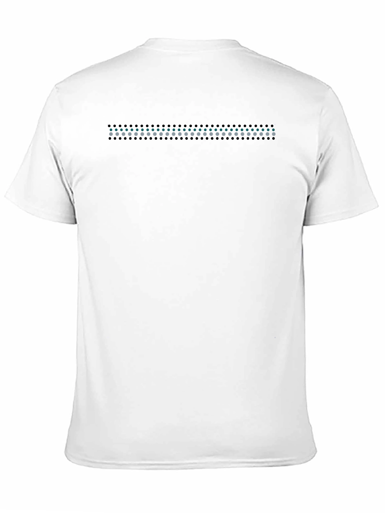 Modern Black T-Shirt with Geometric Dot Design