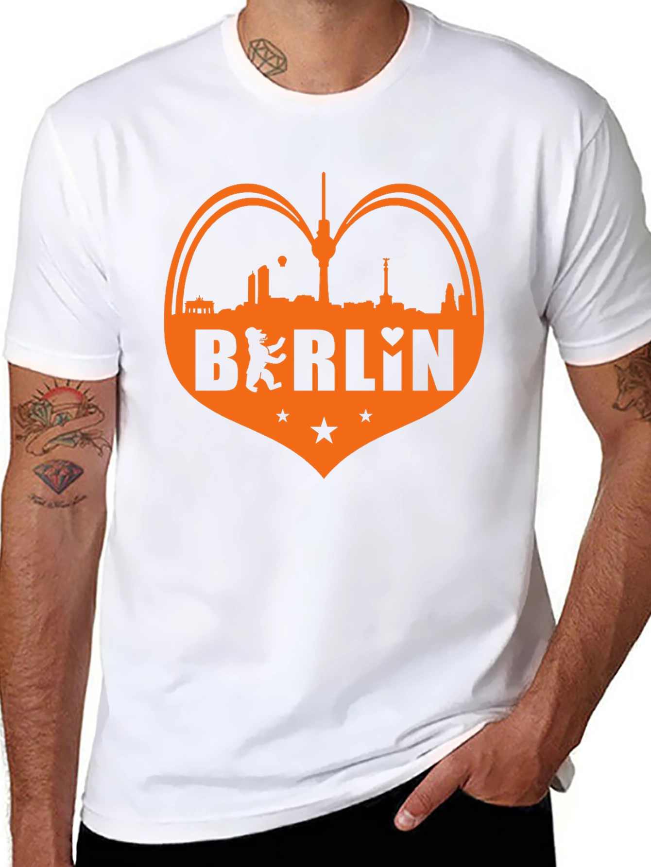 Berlin Heart Graphic Tee - Black