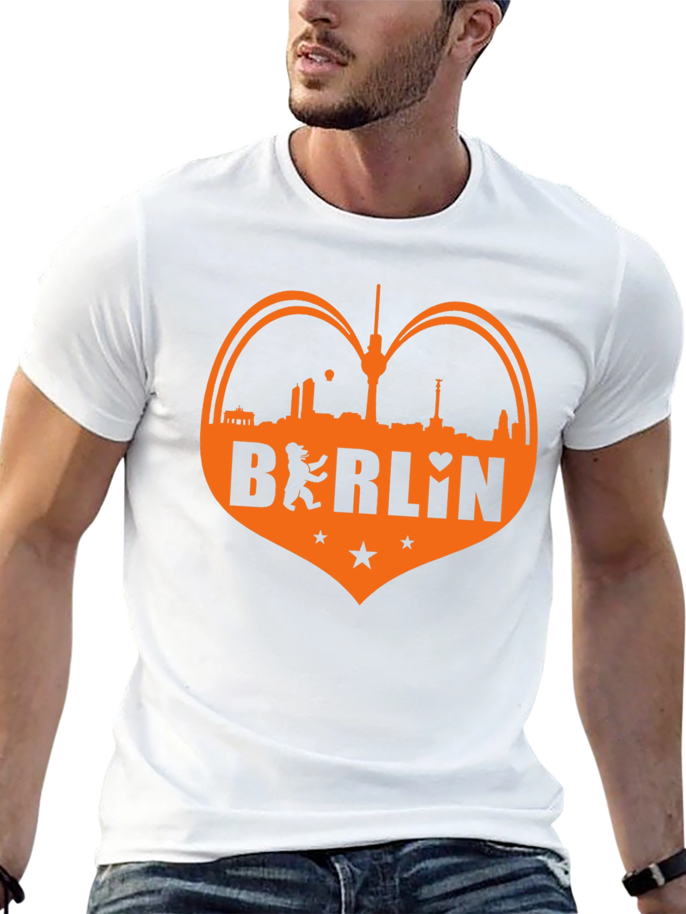 Berlin Heart Graphic Tee - Black