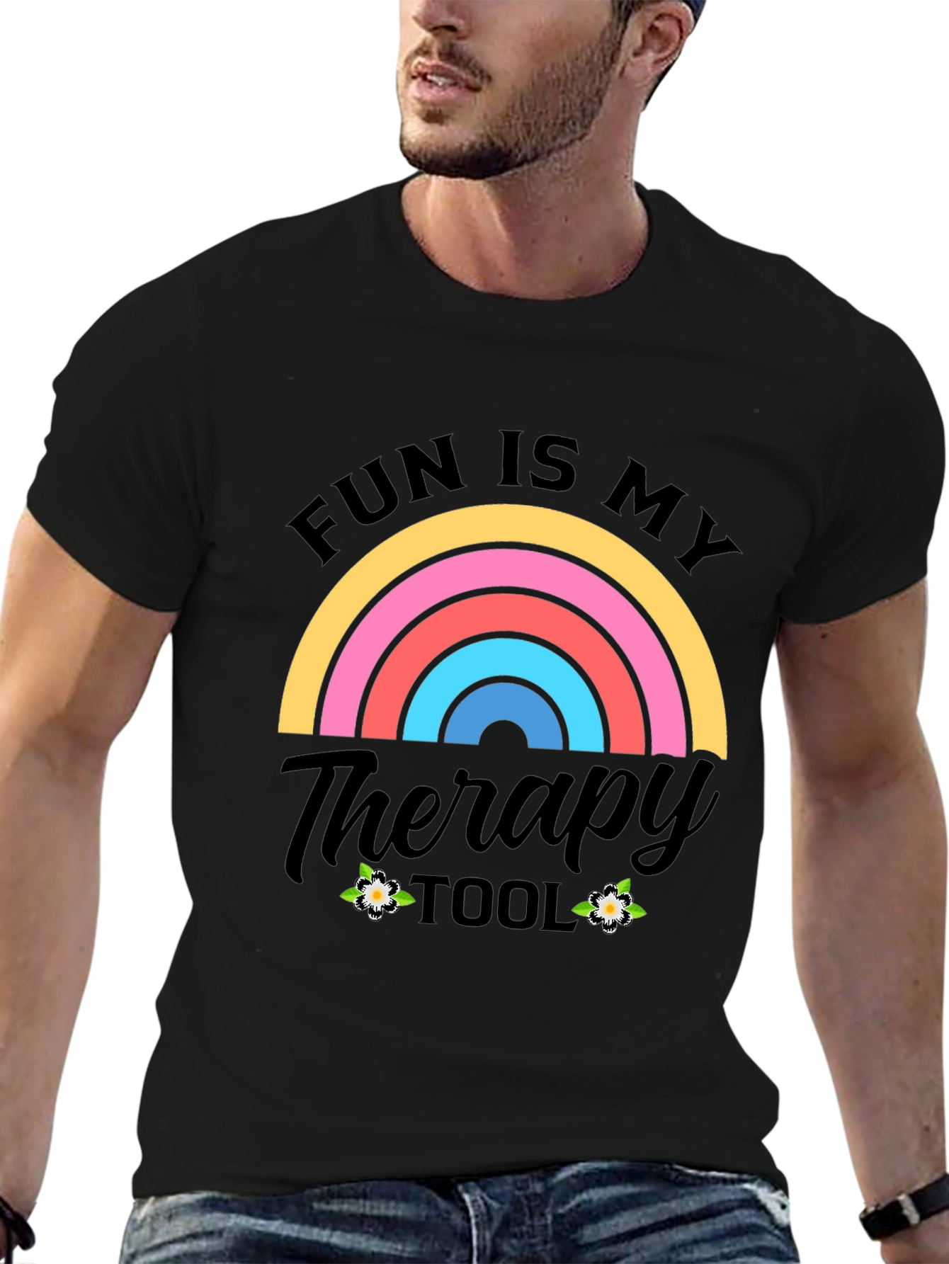 Fun Is My Therapy Tool Graphic T-Shirt