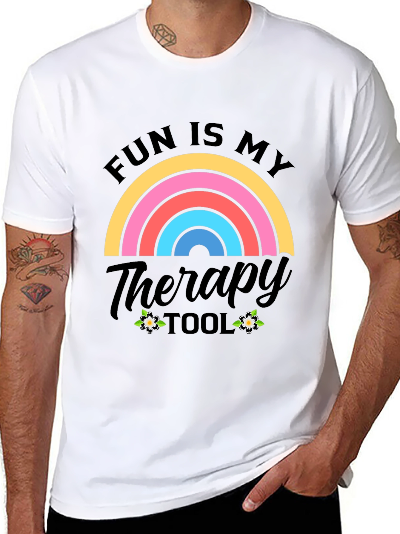 Fun Is My Therapy Tool Graphic T-Shirt