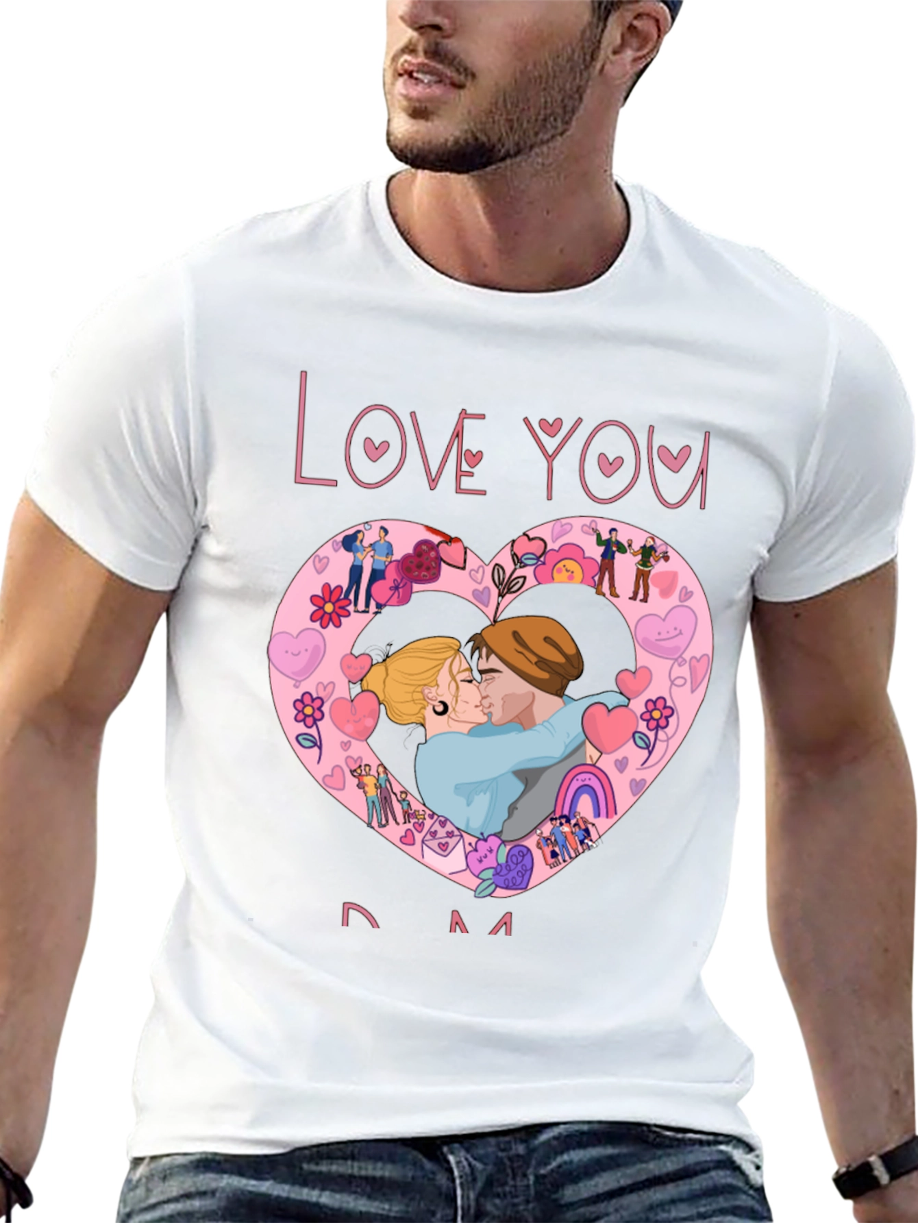 Love You Mom Graphic T-Shirt