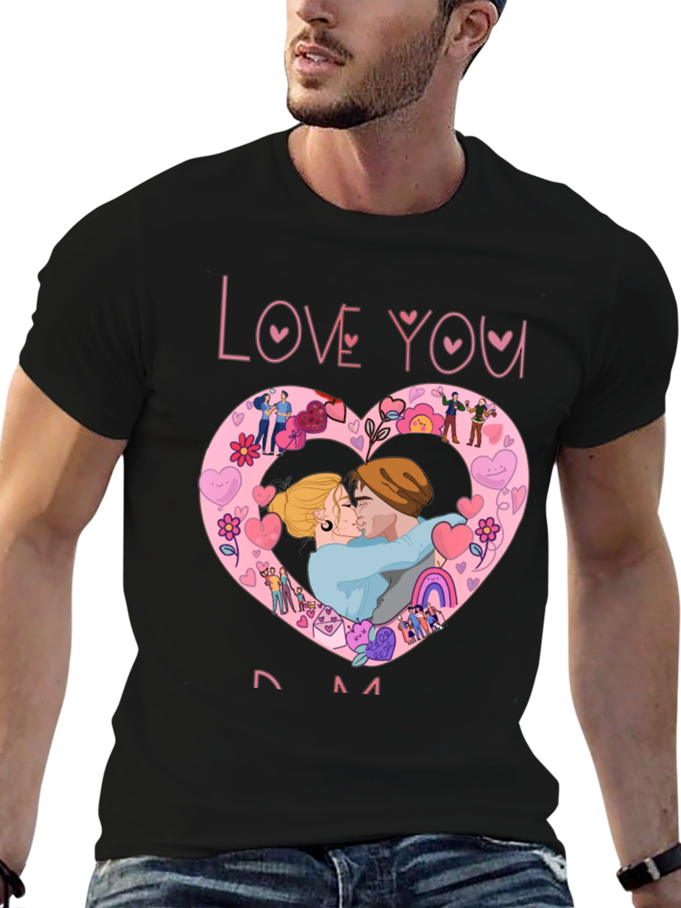 Love You Mom Graphic T-Shirt