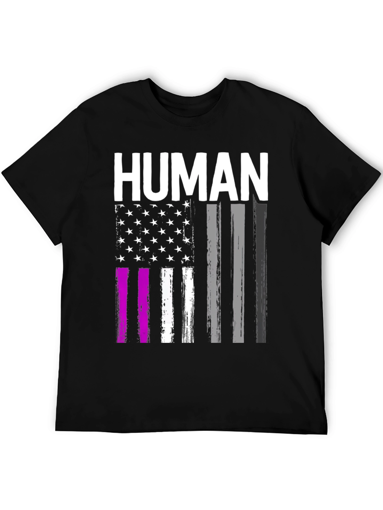 Human American Flag Pride Graphic Tee