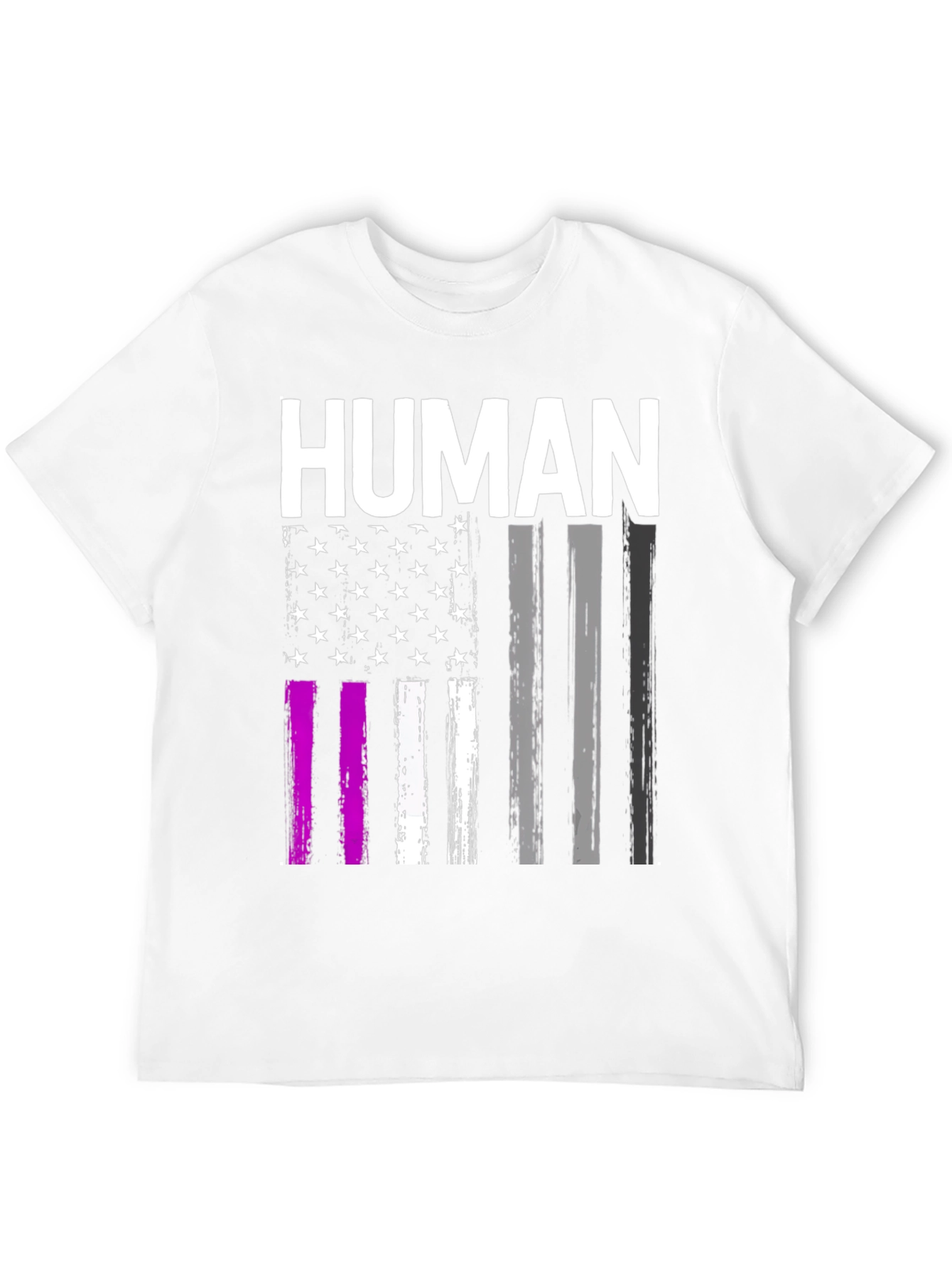 Human American Flag Pride Graphic Tee