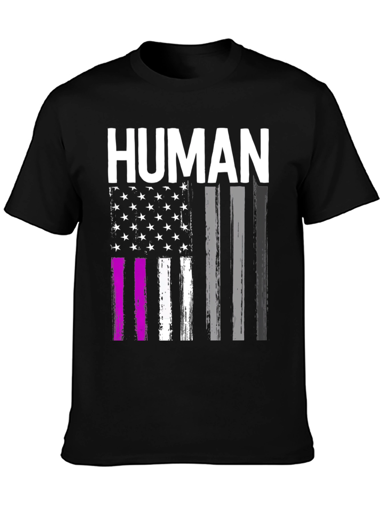 Human American Flag Pride Graphic Tee
