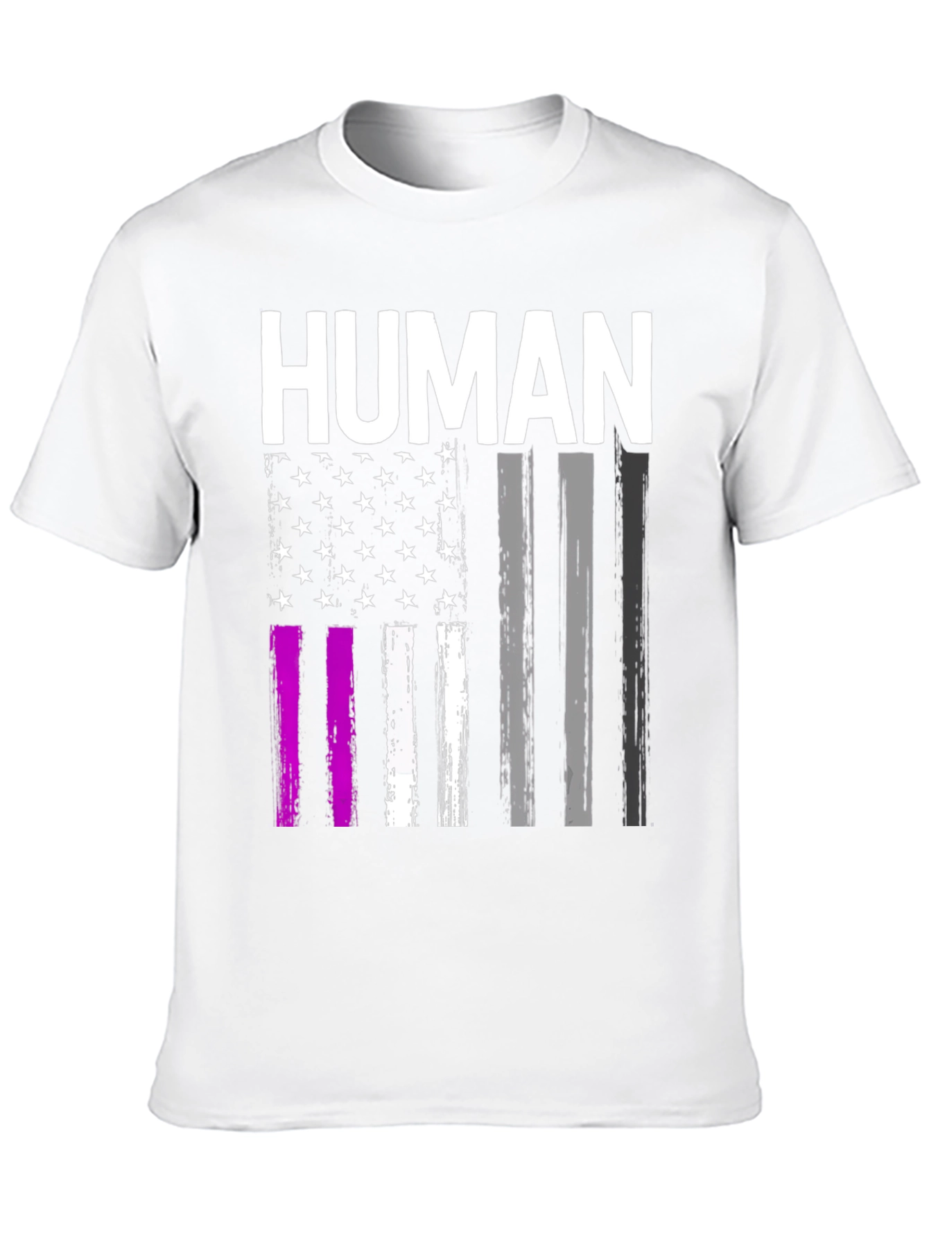 Human American Flag Pride Graphic Tee
