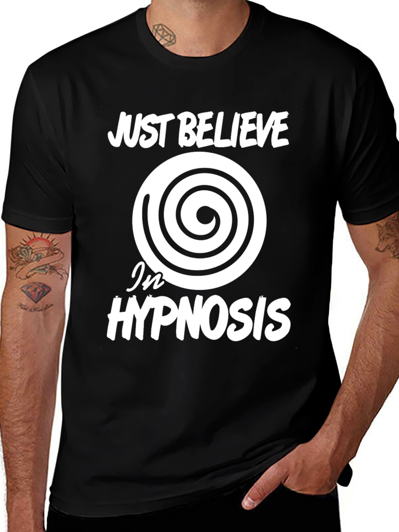 Hypnosis Belief T-Shirt - Spiral Design