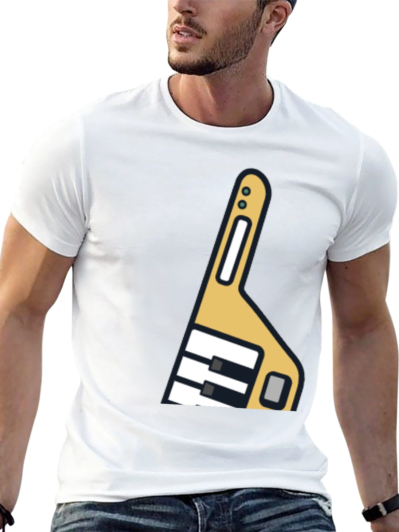 Novelty Wrench Graphic Black T-Shirt