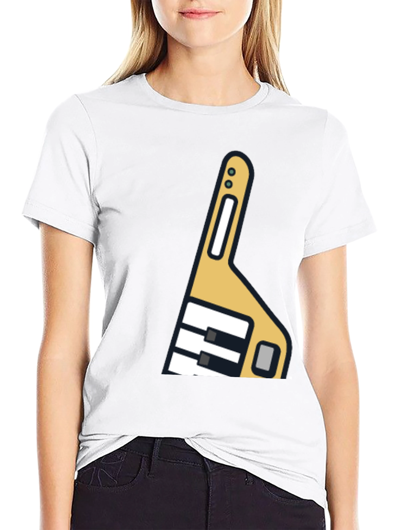 Novelty Wrench Graphic Black T-Shirt