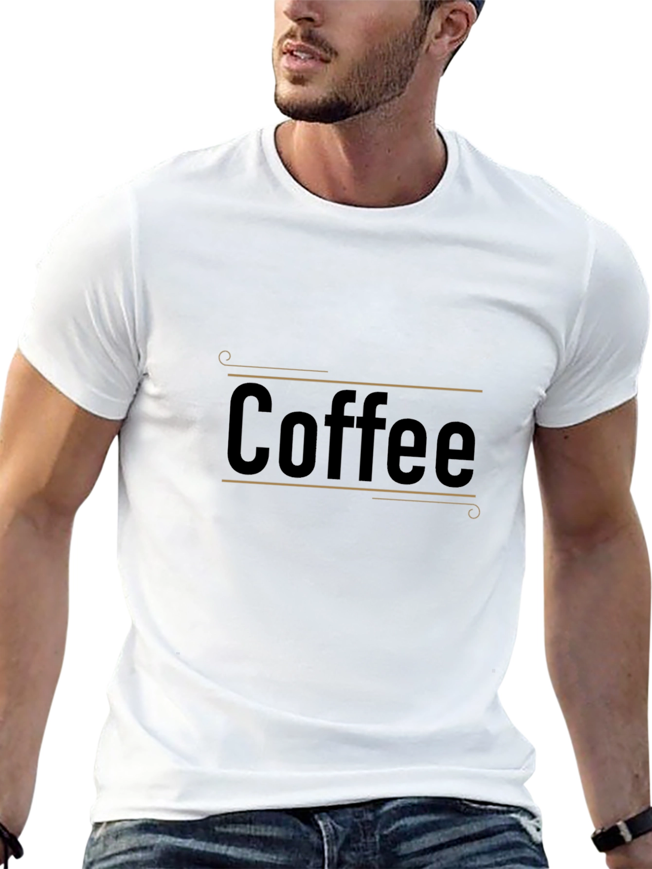 Coffee Graphic Tee - Stylish Black Cotton T-Shirt