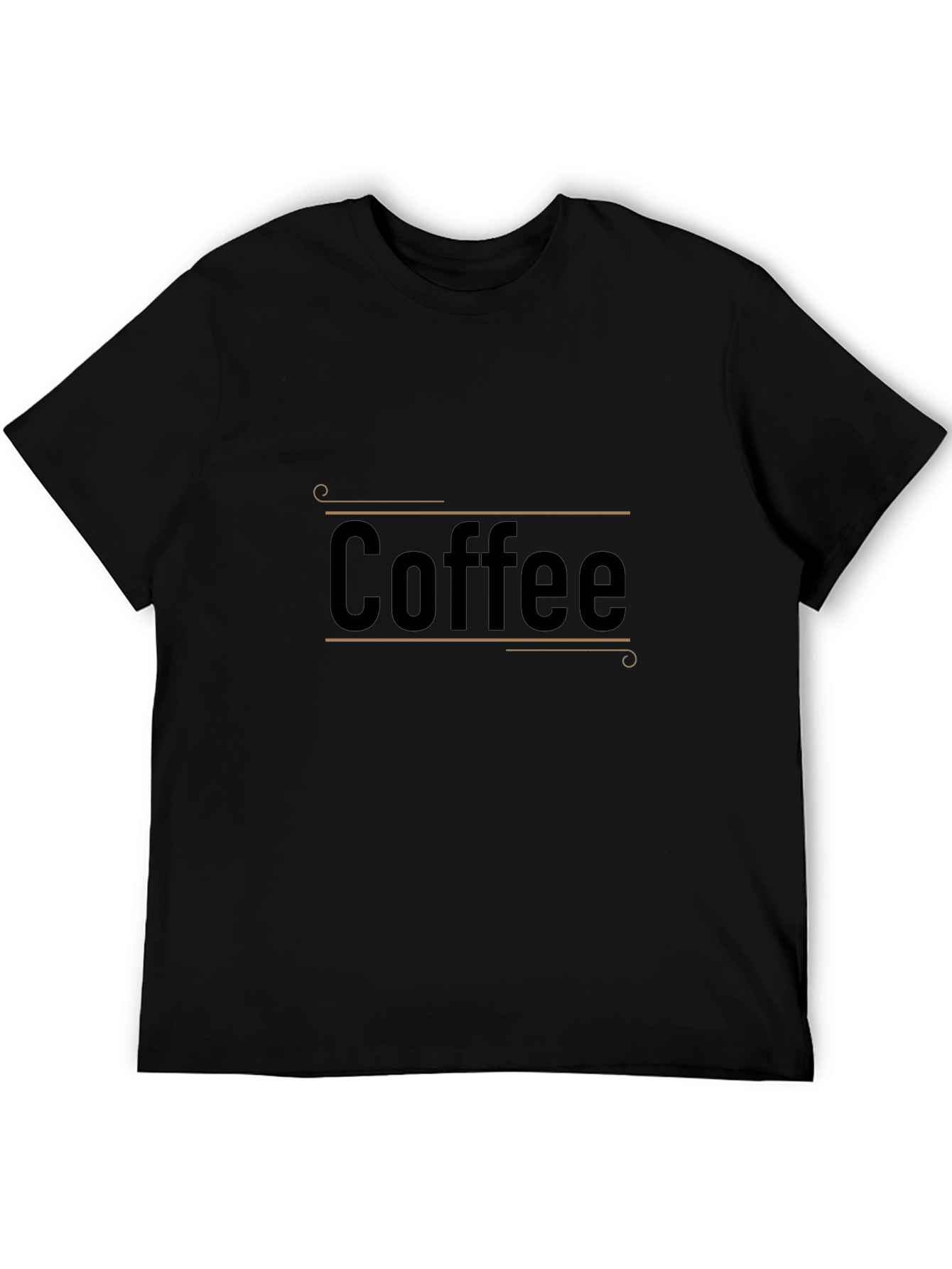 Coffee Graphic Tee - Stylish Black Cotton T-Shirt