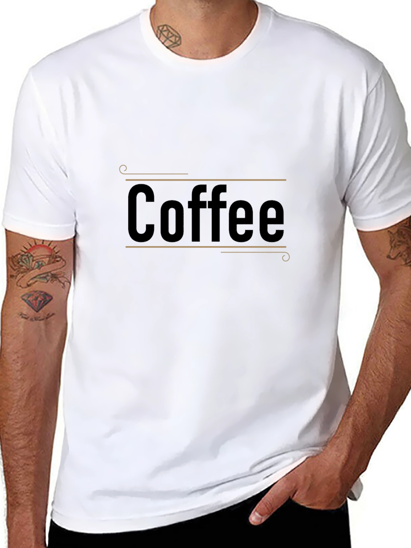 Coffee Graphic Tee - Stylish Black Cotton T-Shirt
