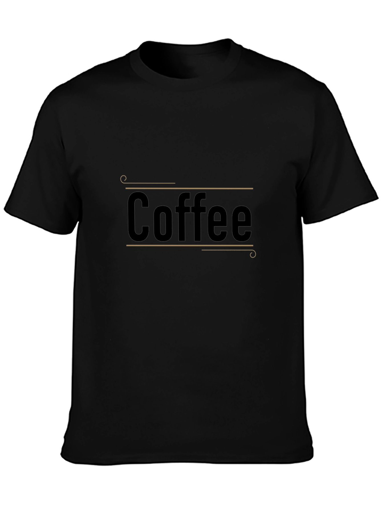 Coffee Graphic Tee - Stylish Black Cotton T-Shirt