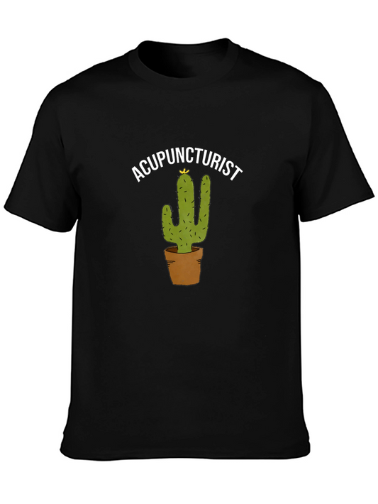 Acupuncturist Cactus Graphic T-Shirt