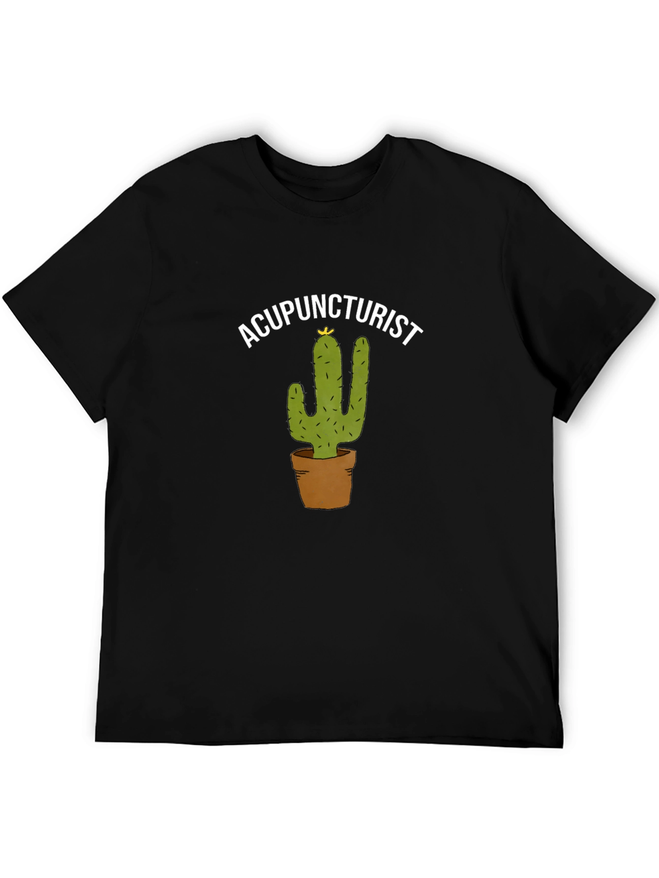 Acupuncturist Cactus Graphic T-Shirt