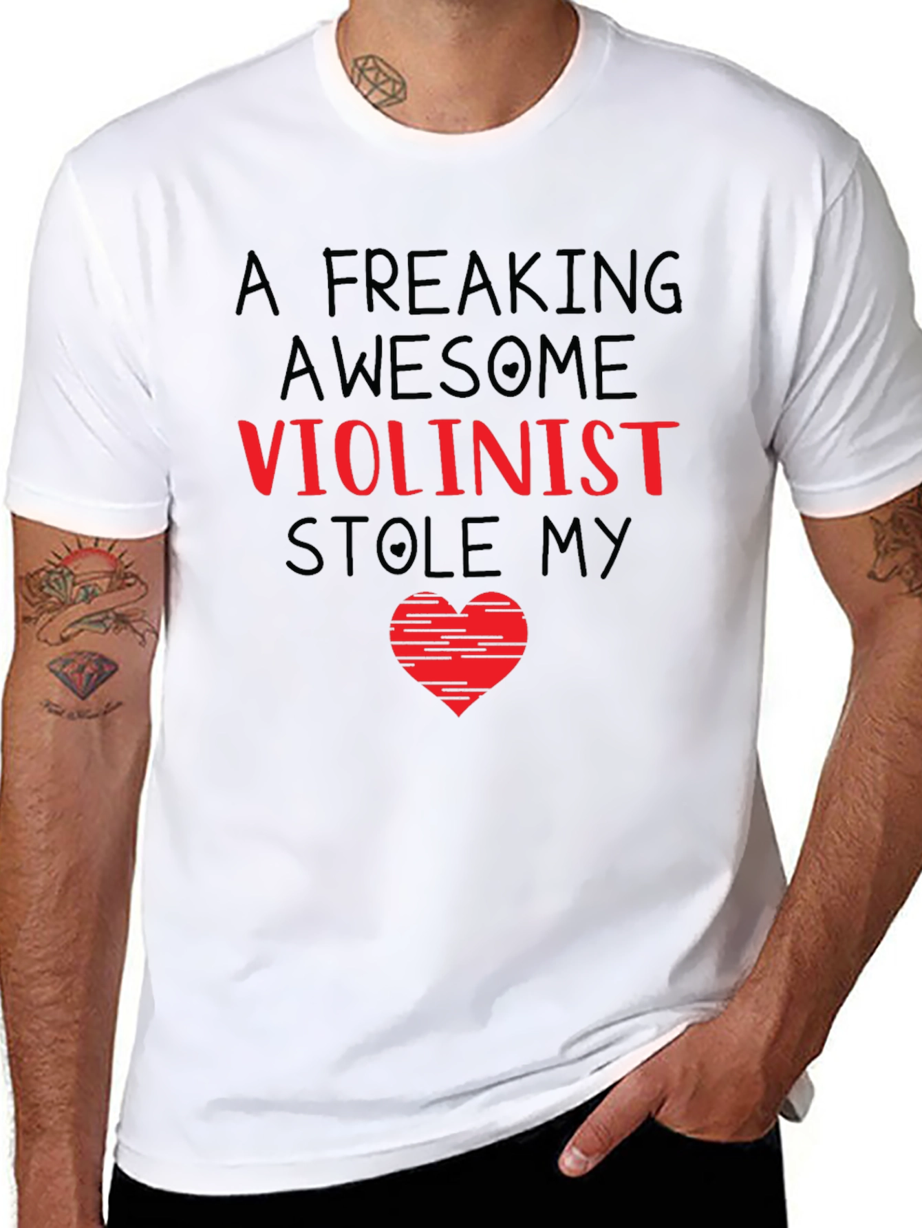 Freaking Awesome Violinist Heart T-Shirt