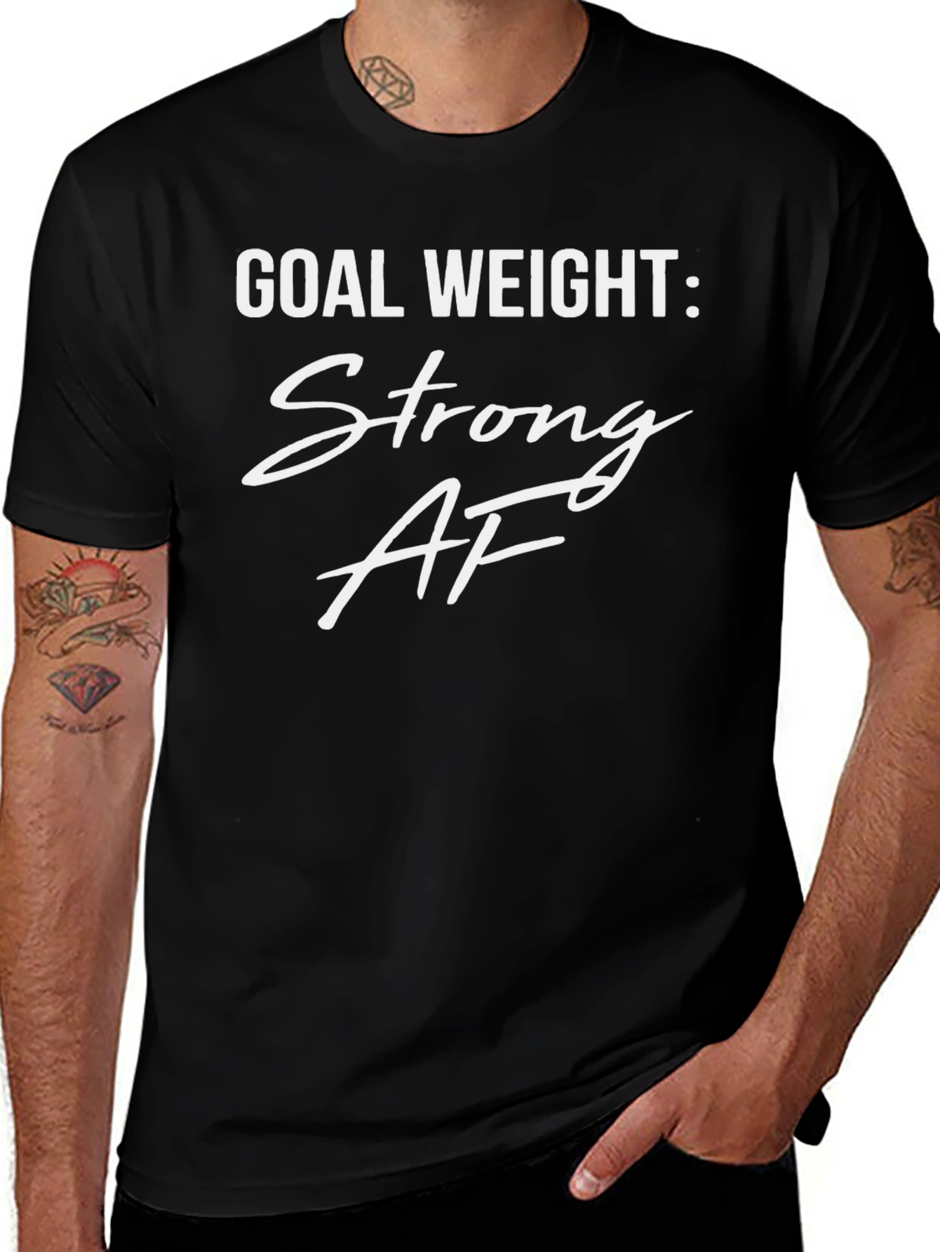 Goal Weight: Strong AF Graphic Tee