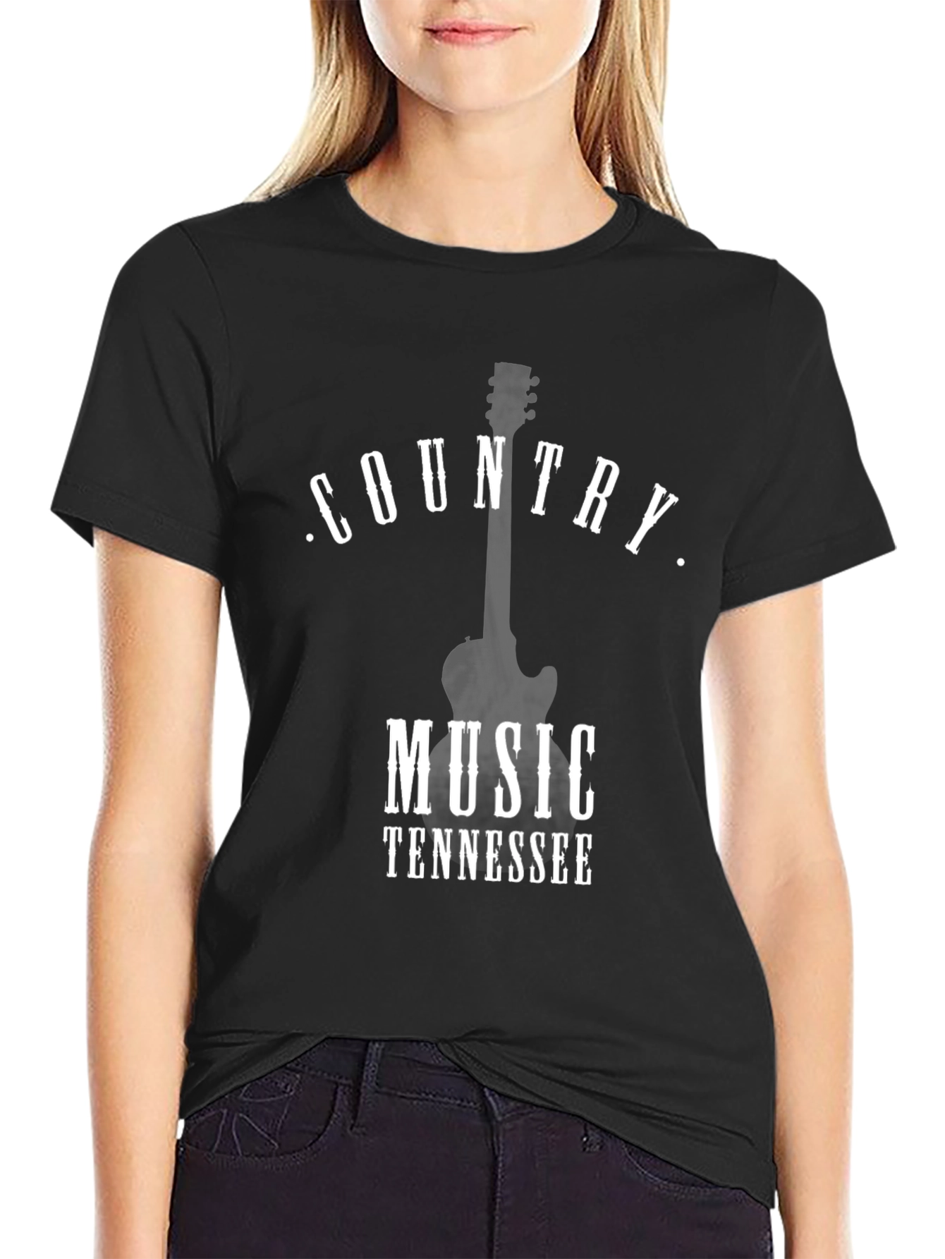 Country Music Tennessee Black T-Shirt