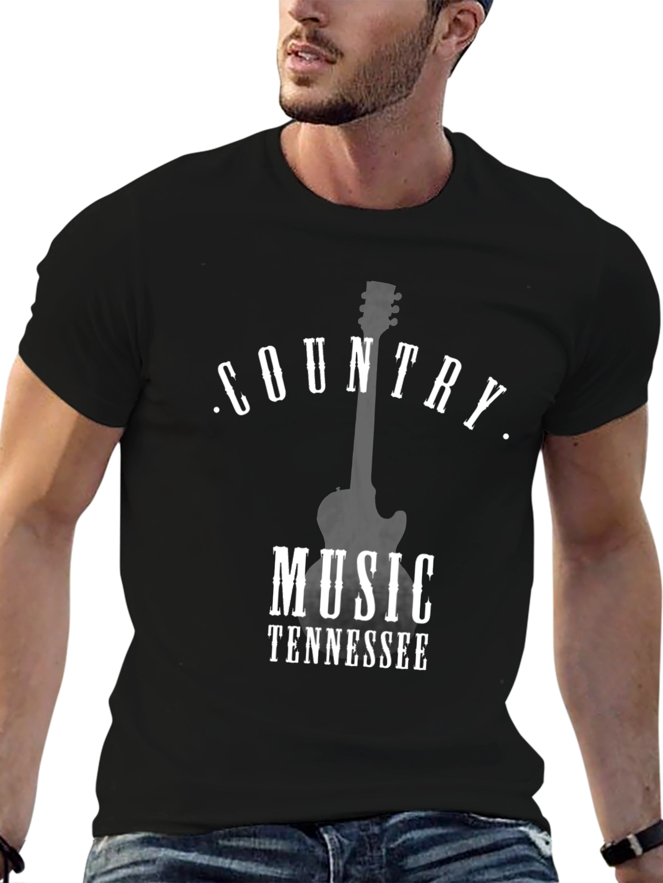 Country Music Tennessee Black T-Shirt