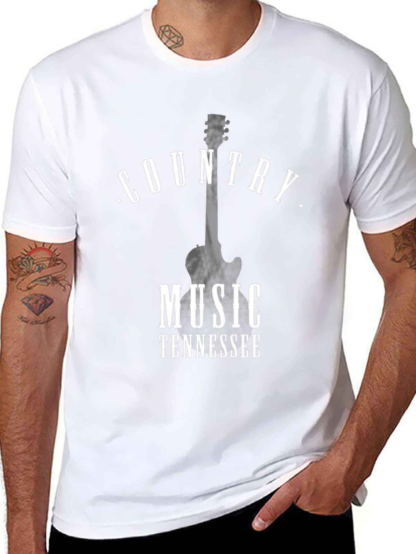 Country Music Tennessee Black T-Shirt