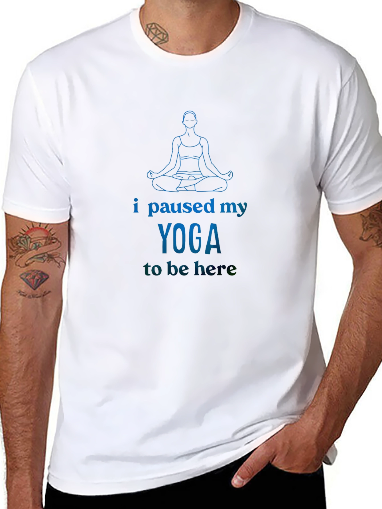 Yoga Lover Graphic T-Shirt - I Paused My Yoga