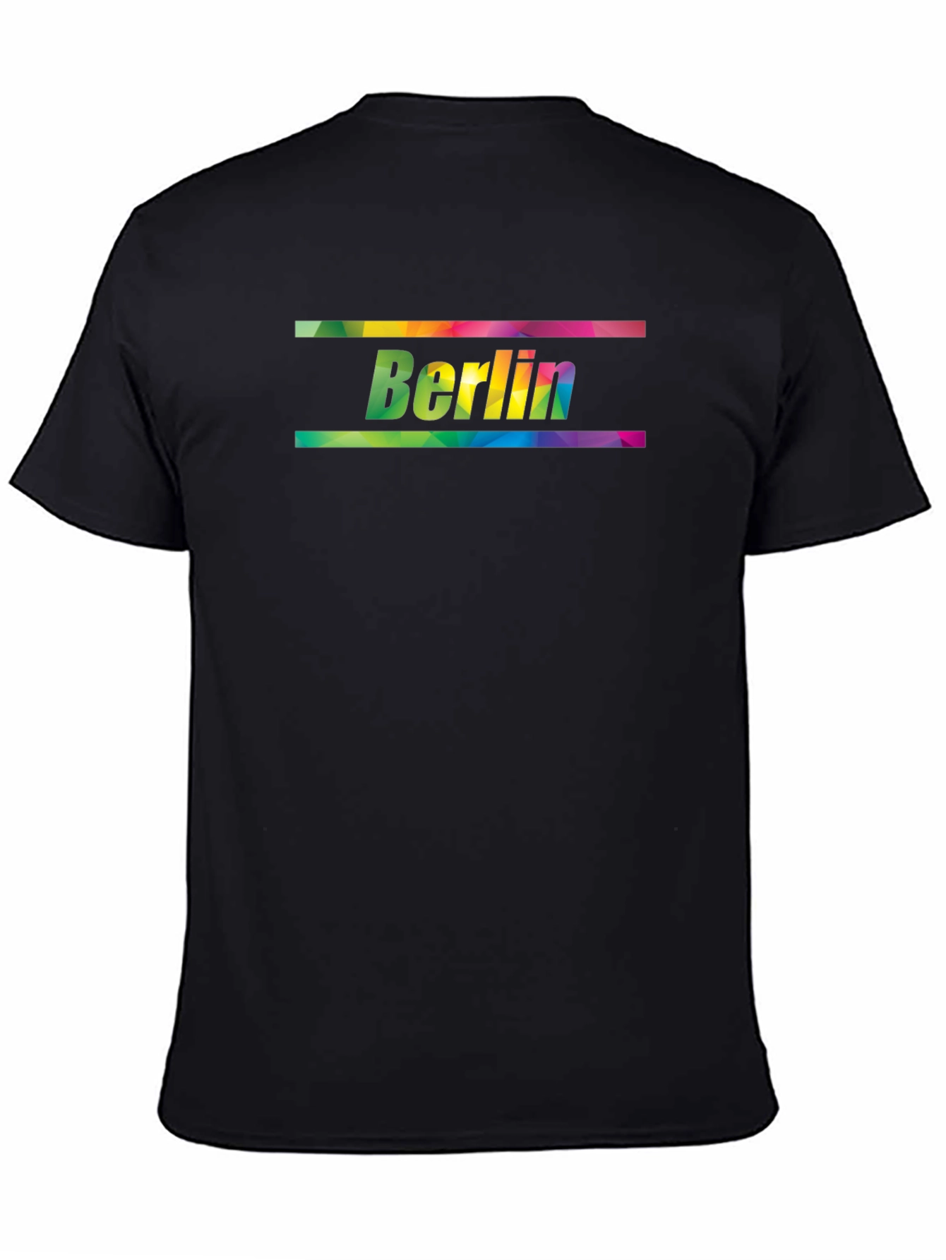 Berlin Rainbow Graphic Black T-Shirt