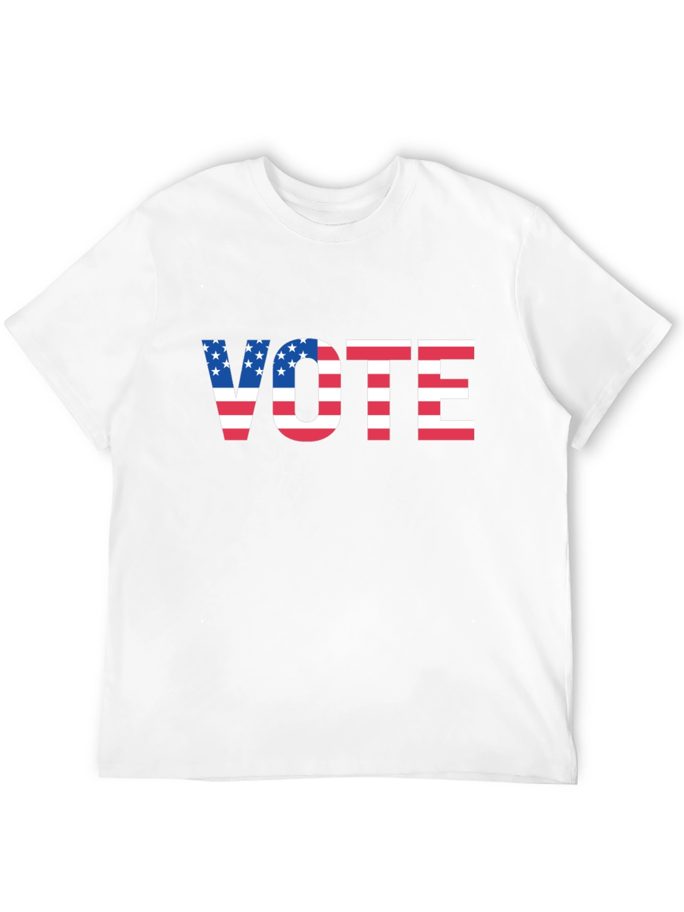 Vote USA Flag Graphic Tee - Patriotic Election Shirt