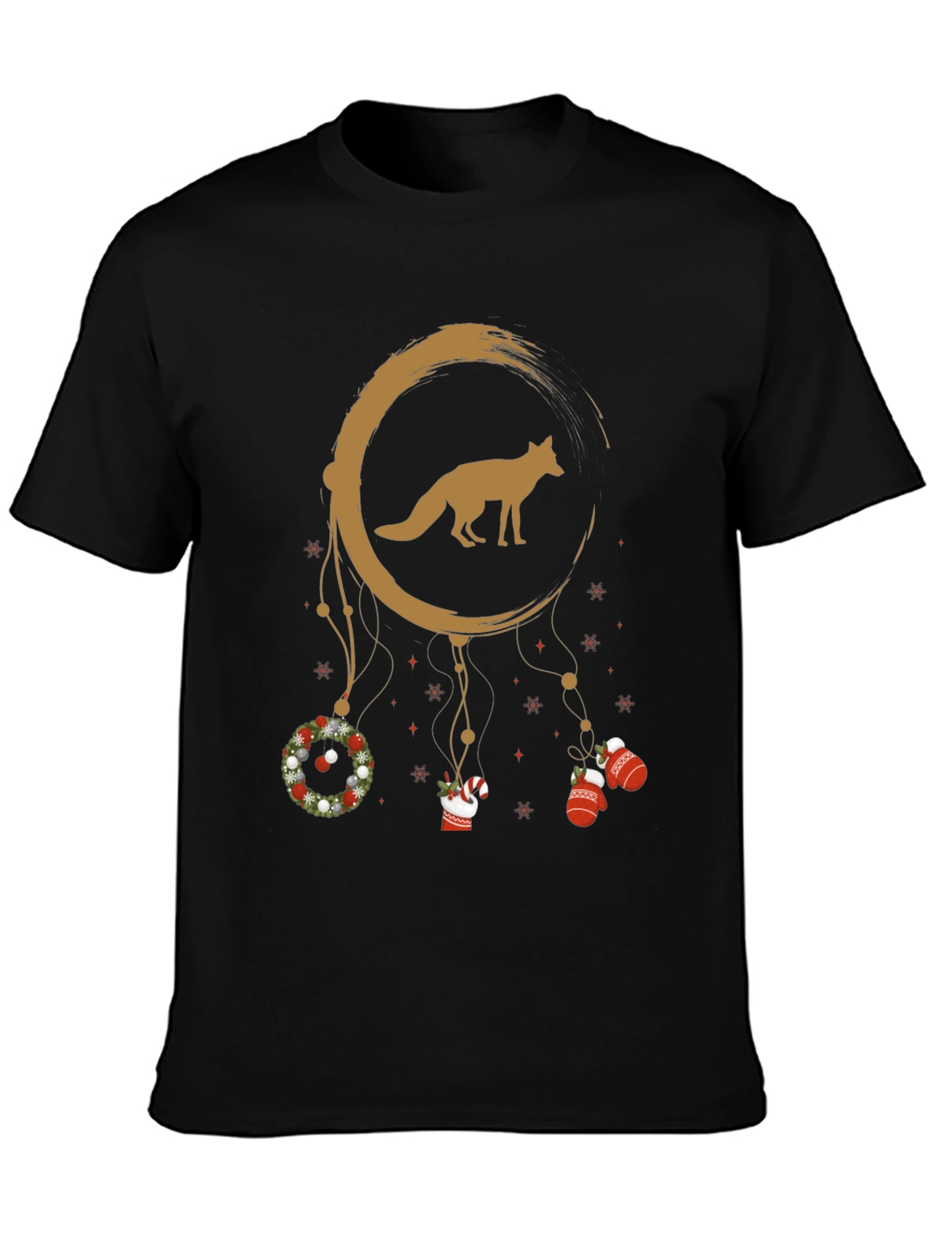 Holiday Fox Dreamcatcher Graphic Tee
