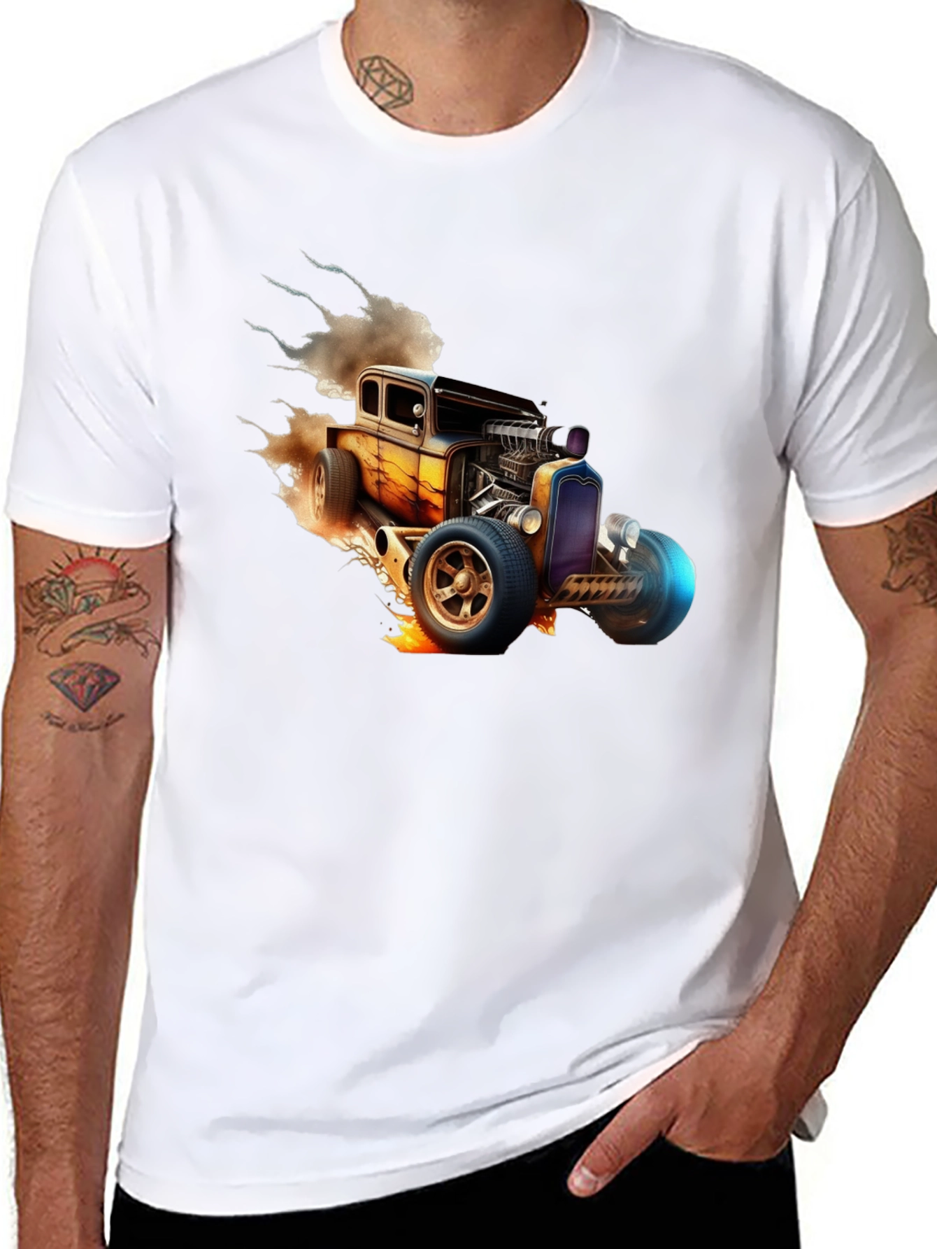 Hot Rod Graphic Tee - Classic Car Design