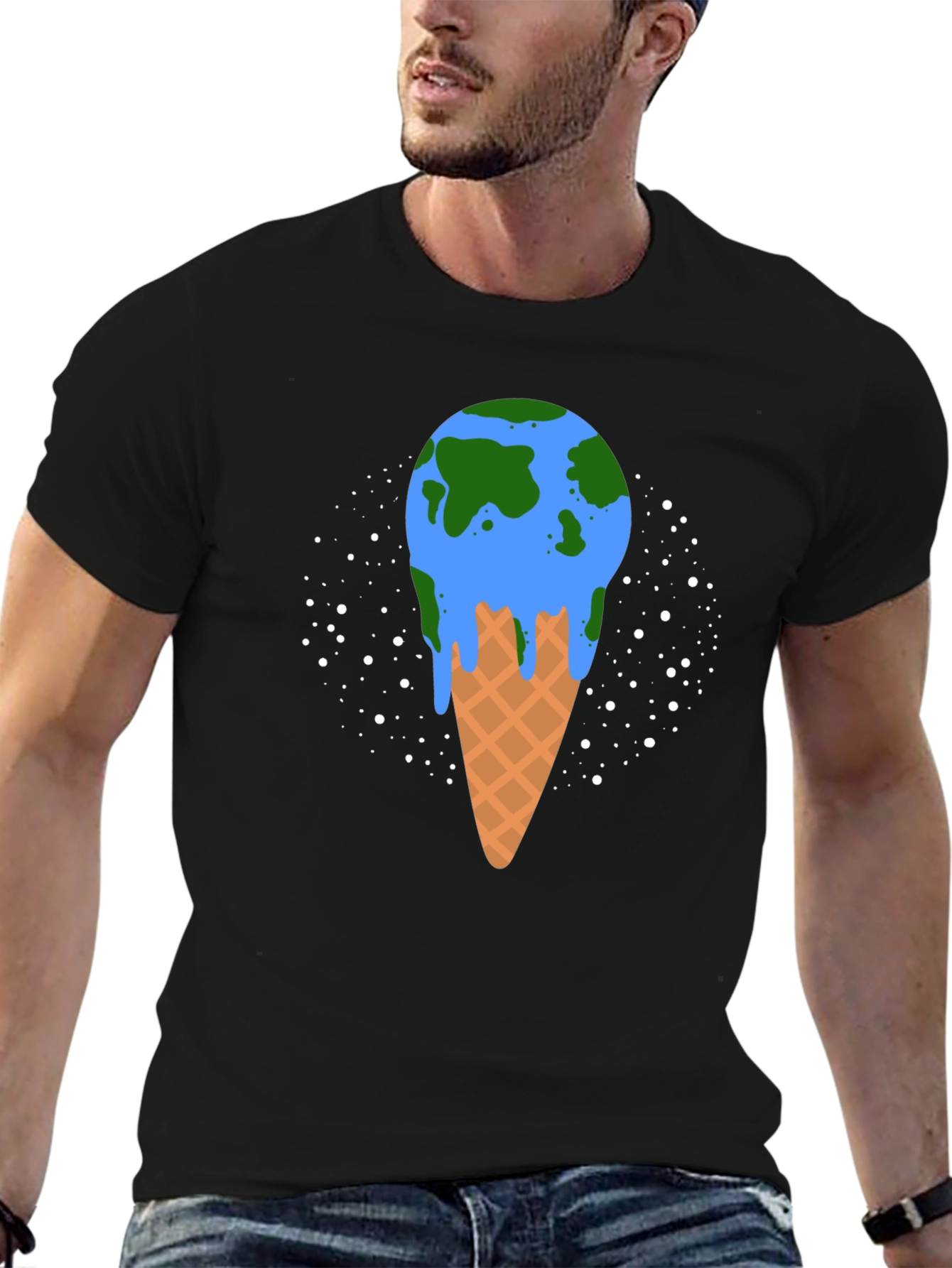 Melting Earth Ice Cream Graphic Tee