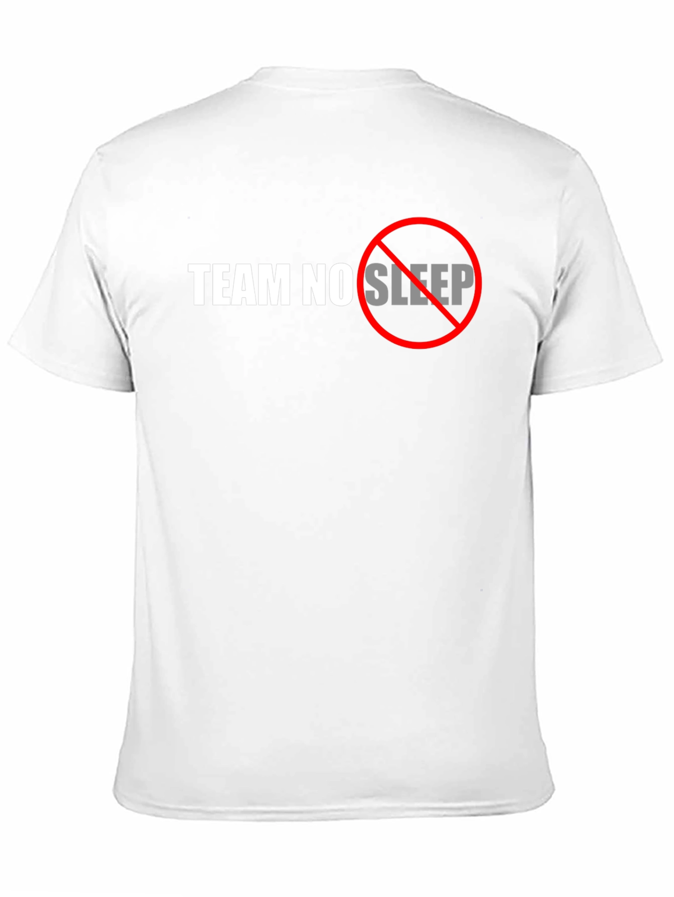 Team No Sleep Graphic Tee - Black Cotton T-Shirt