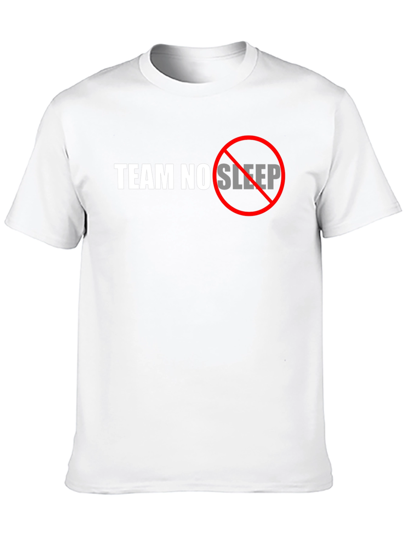 Team No Sleep Graphic Tee - Black Cotton T-Shirt