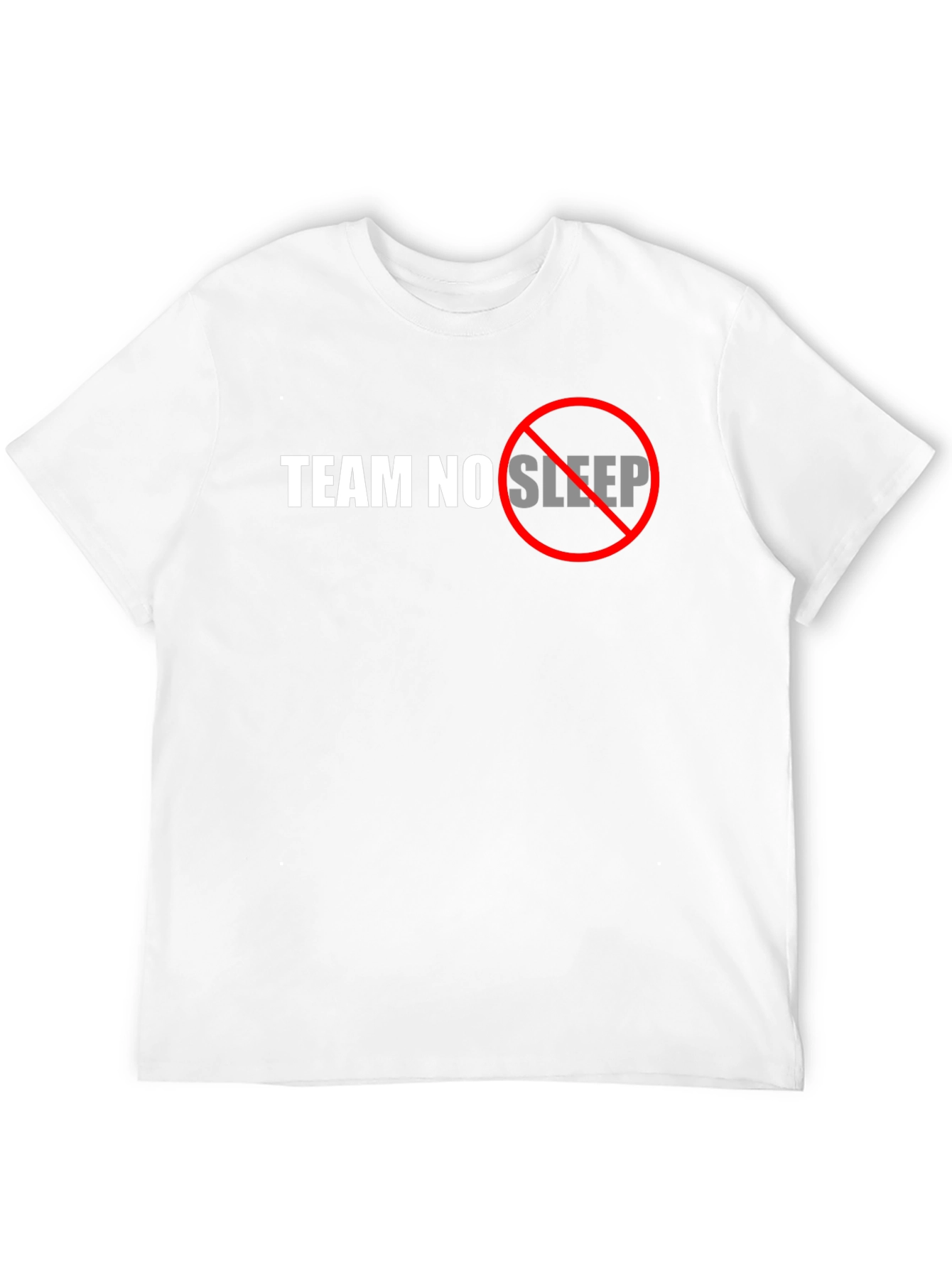 Team No Sleep Graphic Tee - Black Cotton T-Shirt