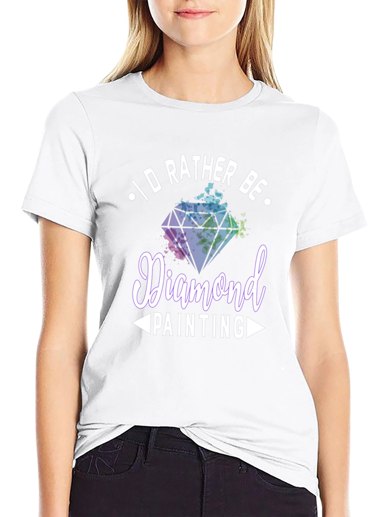 Diamond Painting Hobby T-Shirt - Id Rather Be