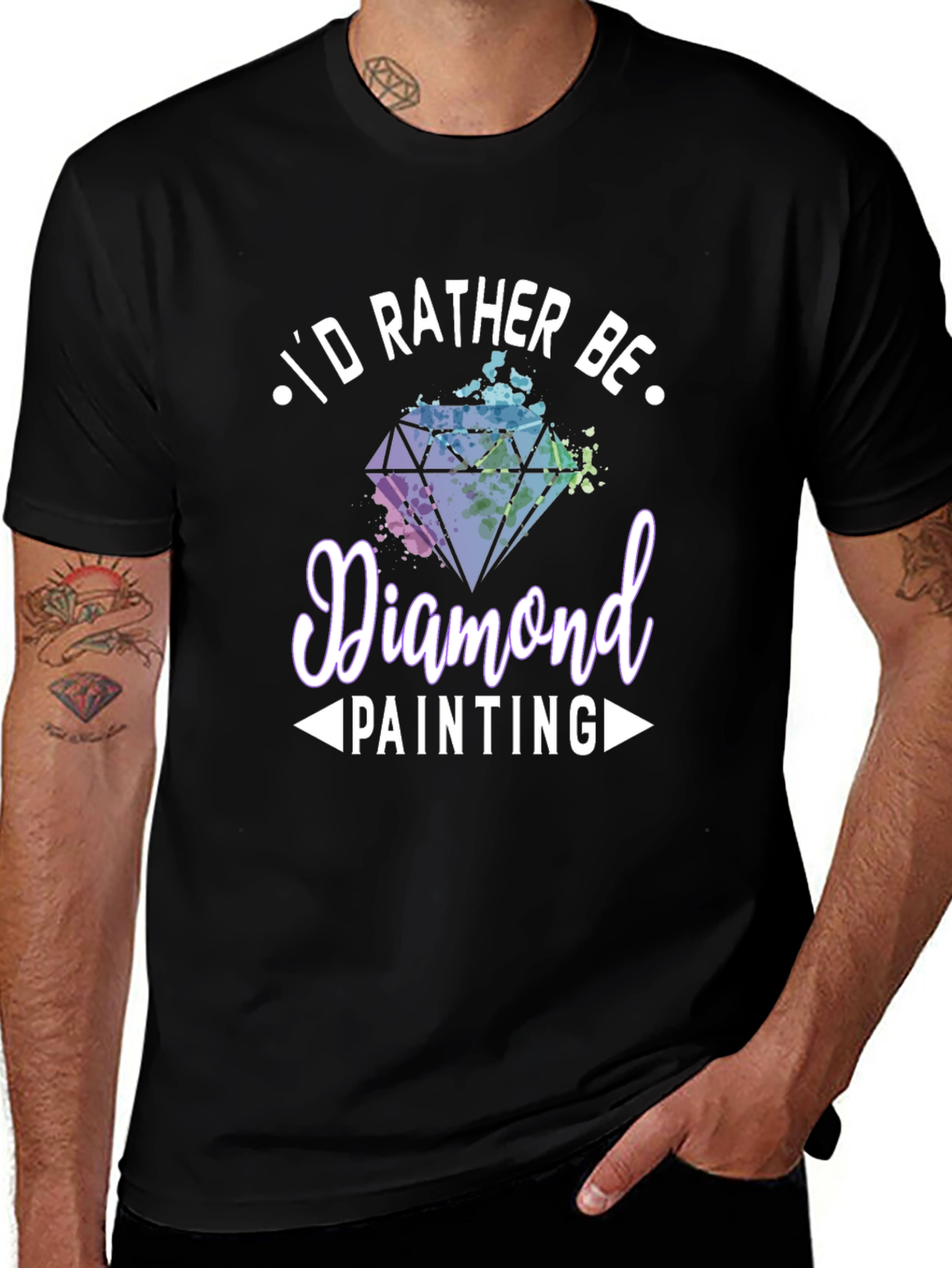 Diamond Painting Hobby T-Shirt - Id Rather Be