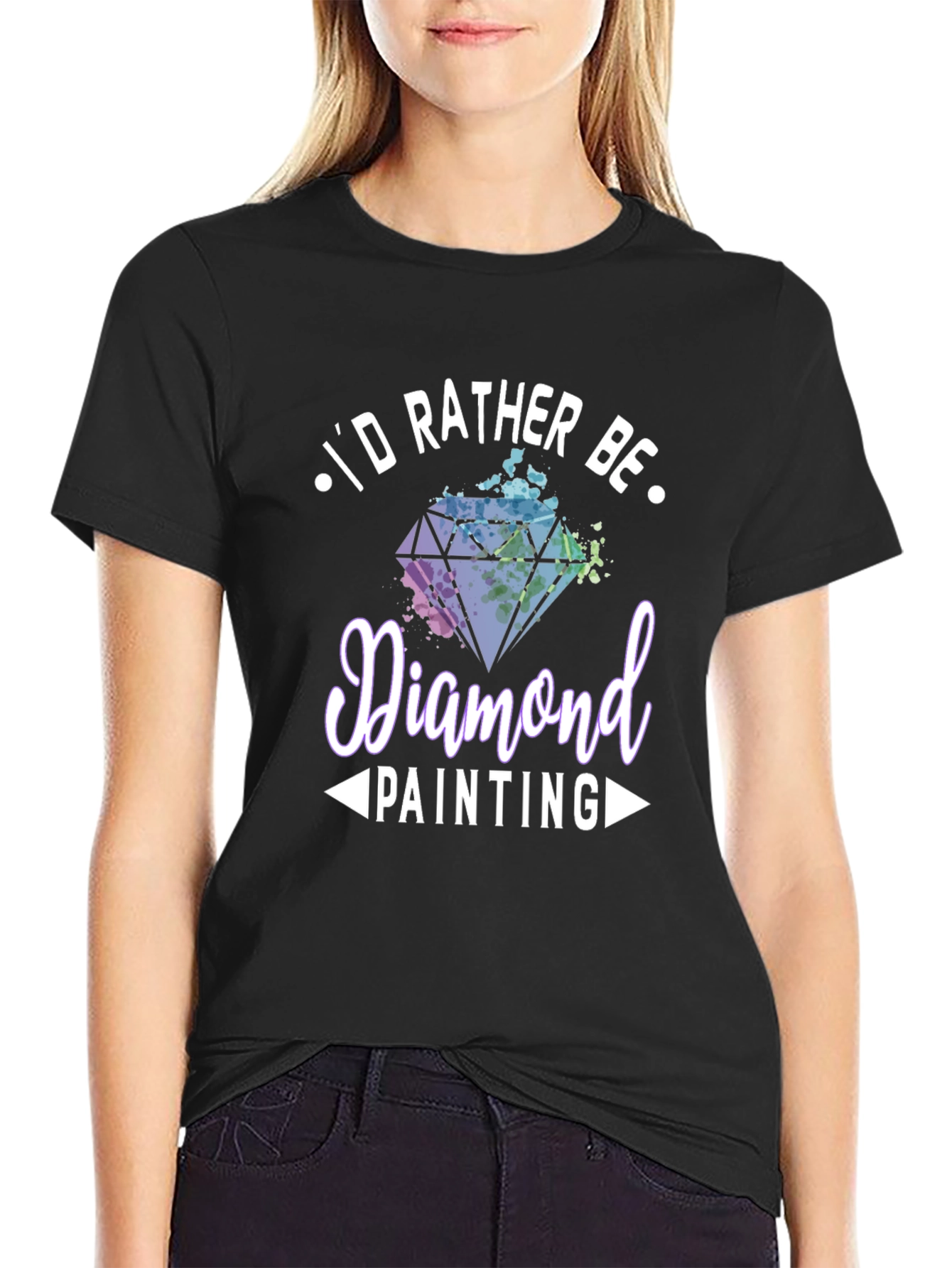 Diamond Painting Hobby T-Shirt - Id Rather Be