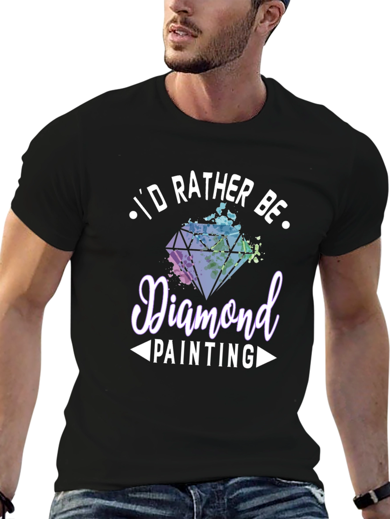 Diamond Painting Hobby T-Shirt - Id Rather Be