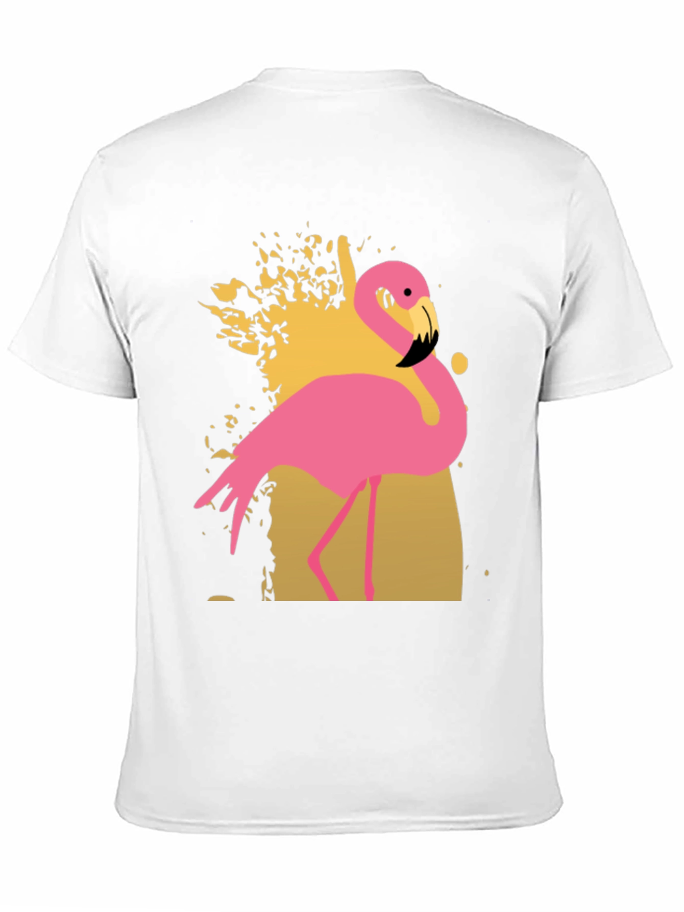 Flamingo Graphic Print Crew Neck T-Shirt