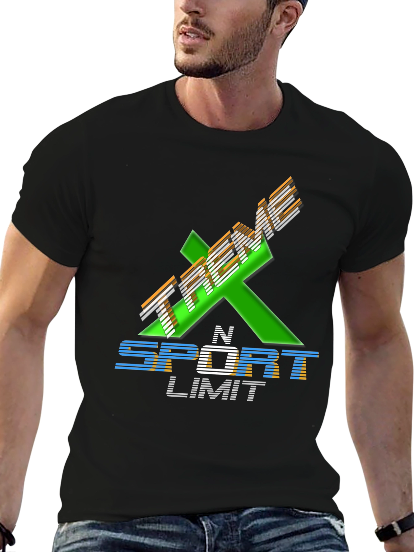 T-Rex N Sport Limit Black Graphic Tee