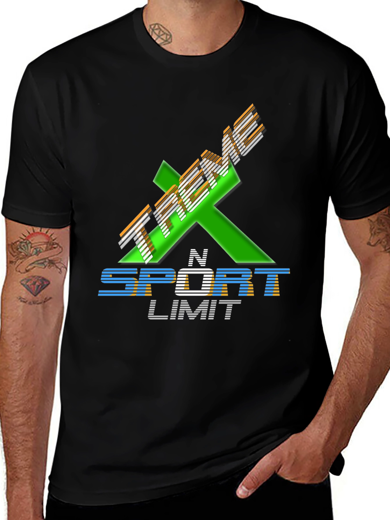 T-Rex N Sport Limit Black Graphic Tee