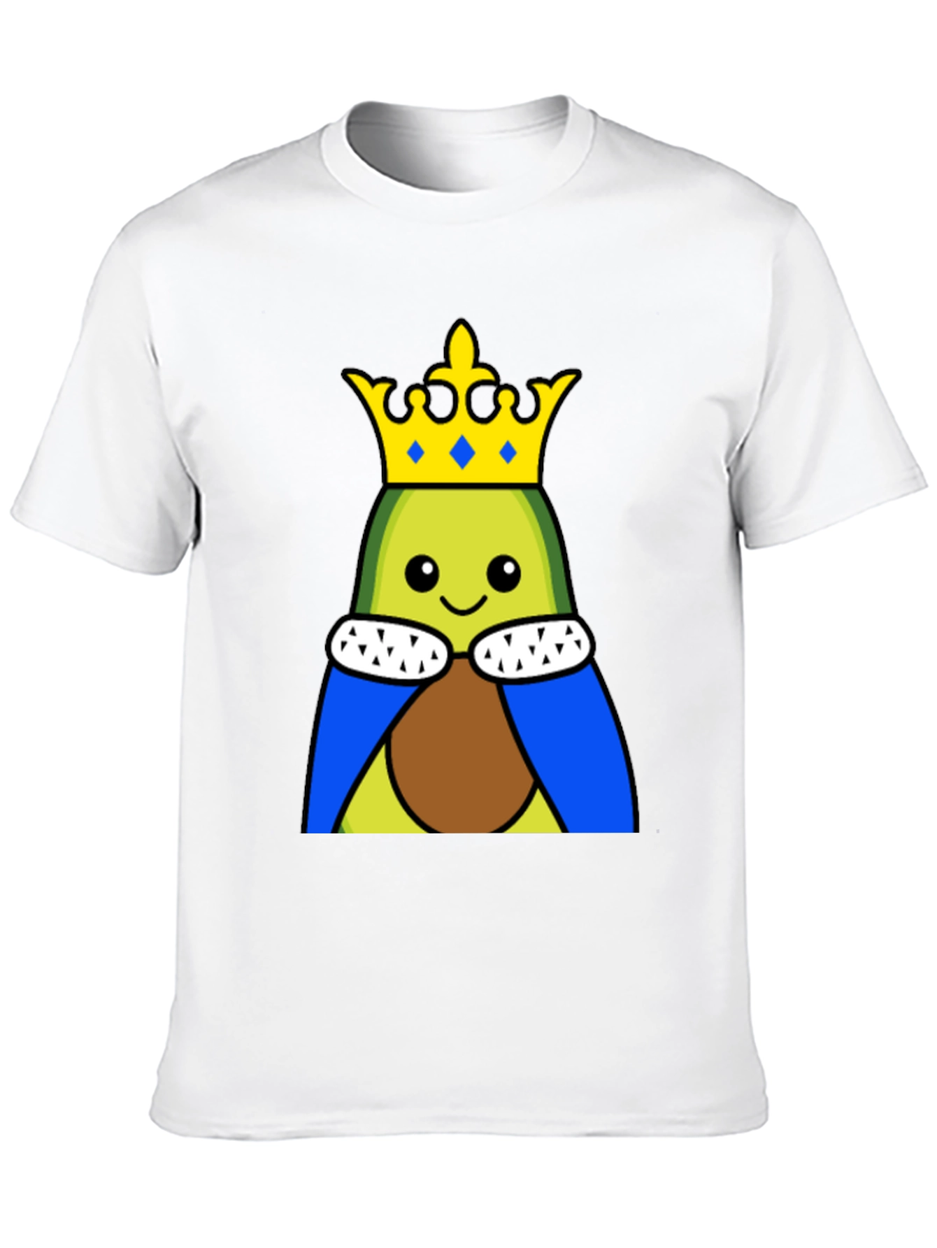 Avocado King T-Shirt - Funny Cartoon Tee